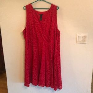 Red lace dress size 24 from lane Bryant